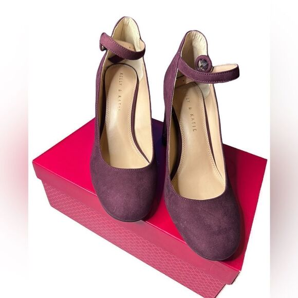Kelly & Kate Suede Ankle Strap Heels (10) - Picture 3 of 5